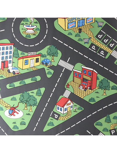 JYG Vinyroute - Tapis enfant route en vinyle