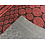 JYG STONE ROUGE - Tapis de cuisine en feutre aiguilleté, antidérapant. Pour la protection du sol. Effet pierre 3D avec bordure. - largeur 66cm