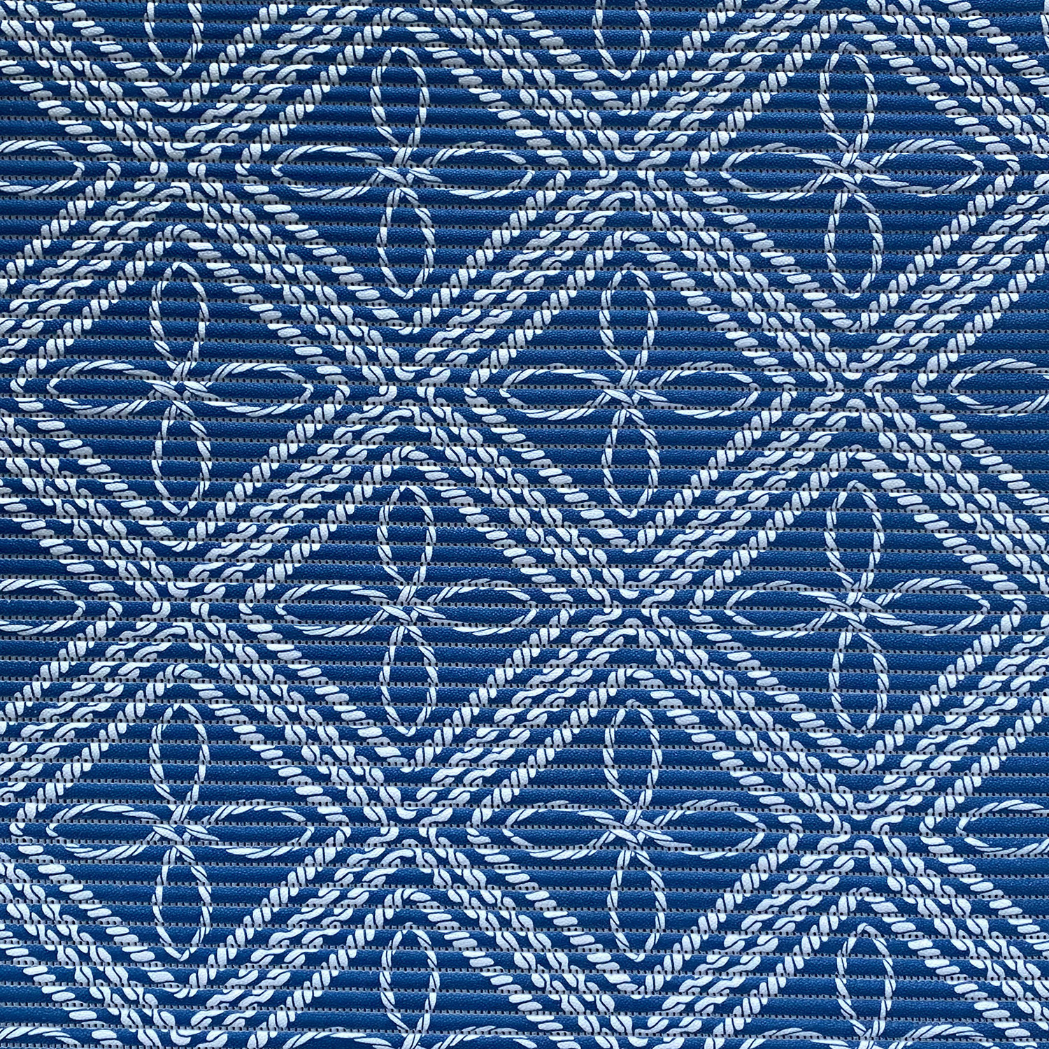 tapis salle de bain BARCA bleu 65cm - Decorunner