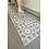 JYG BEVERE - PVC-Teppich  - rutschfest. - Zum Schutz von Fußböden - Zementfliesen-Design - breite 75cm