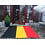 JYG Tapis Drapeau belge JYG Runner - Tapis noir, Décoration, Carnaval, Soirée à theme, VIP, Mariage, Magasin, Film, Halloween largeur 100cm - longueurs variablesavec film protecteur sur longueur - 100 cm