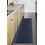 JYG RACING - Nadelfilz Küchenläufer Teppich. rutschfest. Zum Schutz von Fußböden. 3D-Streifen effekt mit Umrandung. - Breite 66cm