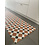 JYG TONGERLO  - Tapis en PVC - antidérapant - Pour la protection des sols - Design des carreaux de ciment. - largeur 66cm