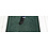 JYG CLUB VERT - Tapis de cuisine gris  en feutre aiguilleté, antidérapant. Pour la protection du sol. Effet lignes 3D avec bordure. - largeur 66cm
