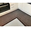 JYG CLUB BRAUN - Nadelfilz Küchenläufer Teppich. rutschfest. Zum Schutz von Fußböden. 3D-Streifen effekt mit Umrandung. - Breite 66cm