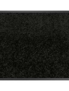 JYG Cleanwash noir 120cm de large - paillasson 2 longs côtés finition - couloir antisalissure - personnalisation