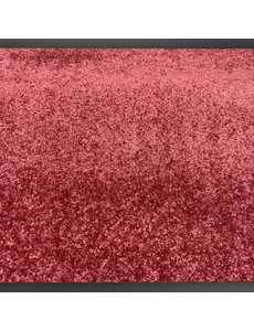 JYG Cleanwash rouge 90cm de large - paillasson 2 longs côtés finition - couloir antisalissure - personnalisation - 90cm