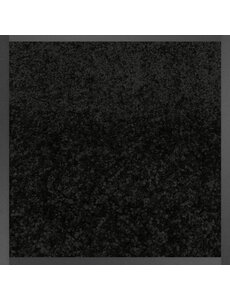 JYG Cleanwash schwarz 90cm breite - Fussmatte 4 Seiten-Verarbeitung - Trockenläufer - Schmutzfangläufer  - Personalisierung