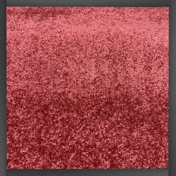 JYG Cleanwash rouge - Paillasson Tapis d'entrée, avec pare-chocs de 1,5 cm sur les 4 côtés. Absorbe la poussière et l'eau avec un support antidérapant. Pour la protection des sols. Retient l'eau et la poussière. Motif uni. - largeur 90cm
