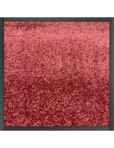JYG Cleanwash rood 120cm breed - deurmat 4 zijden afwerking - Droogloop - Schoonloop loper - of Maatwerk