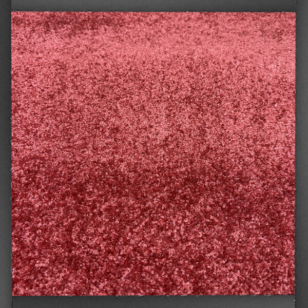 JYG Cleanwash rouge - Paillasson Tapis d'entrée, avec pare-chocs de 1,5 cm sur les 4 côtés. Absorbe la poussière et l'eau avec un support antidérapant. Pour la protection des sols. Retient l'eau et la poussière. Motif uni. - largeur 120cm