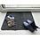 JYG Katcot noir/anthracite - tapis d'entrée super absorbant, lavable en machine, avec support antidérapant. Pour la protection du sol. Arrête l'eau et la poussière - largeur 80cm