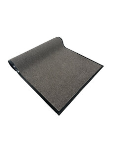  JYG binnen - buiten Schoonloopmat OLYMPIA grijs/beige 90cm - schoonloop loper voor binnen en buiten - anitslip onderzijde in verschillende maten verkrijgbaar - afwerking 4 lange zijden stootr