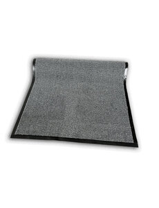 JYG Olympia grijs - 4 zijden afwerking - deurmat Schoonloop loper  voor binnen- en buiten gebruik - Maatwerk - 90cm