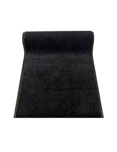 JYG Cleanwash zwart 120cm breed - deurmat 2 lange zijden afwerking - Droogloop - Schoonloop loper - of Maatwerk