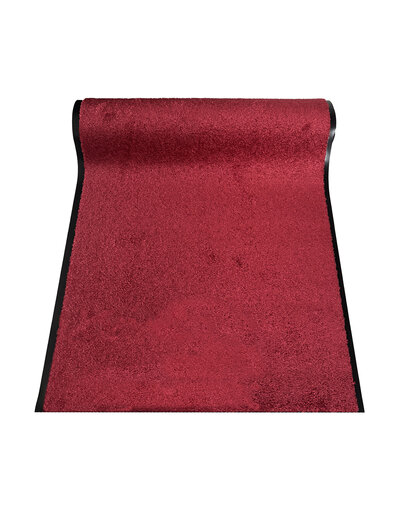 JYG Cleanwash rood 90cm breed - deurmat 2 lange zijden afwerking - Droogloop - Schoonloop loper - of Maatwerk