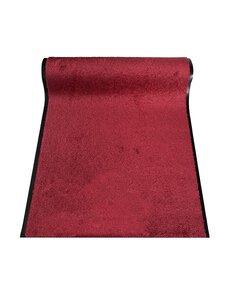 JYG Cleanwash rood 120cm breed - deurmat 2 lange zijden afwerking - Droogloop - Schoonloop loper - of Maatwerk