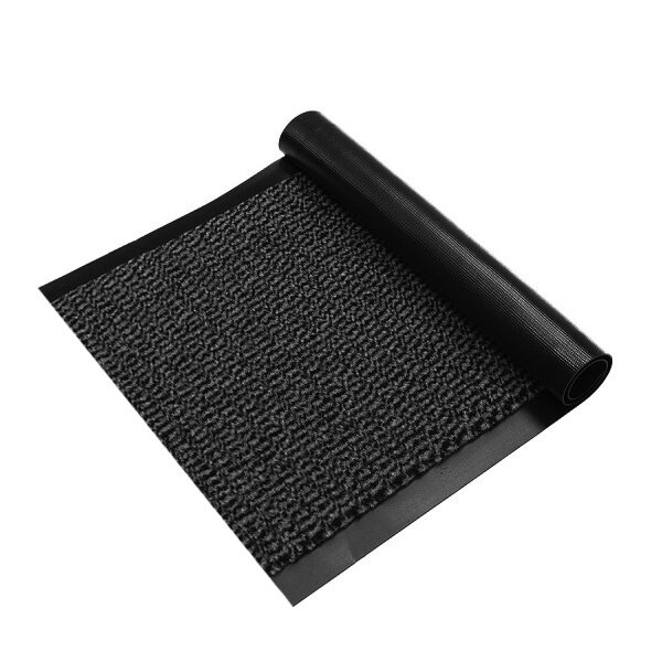 JYG Enter grijs - inkomloper, met aan de 2 zijden een rand van 2.5cm. Stofabsorberend  en anti-slip rugzijde. Voor bescherming van vloeren. Houdt het stof buiten. Gespikkeld ontwerp. - breedte 120cm
