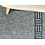 JYG JYG Tapijtloper - Keukenloper Monaco Grijs 66cm breed - variabele lengtes - antislip - onderhoudsvriendelijk