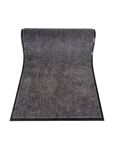 JYG JYG Cleanwash grijs - deurmat 4 zijdenafwerking - breedte 120cm