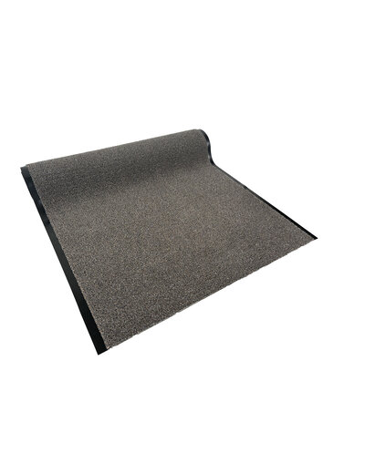  JYG Schoonloopmat XXL OLYMPIA grijs/beige 90cm -  2 zijden stootrand
