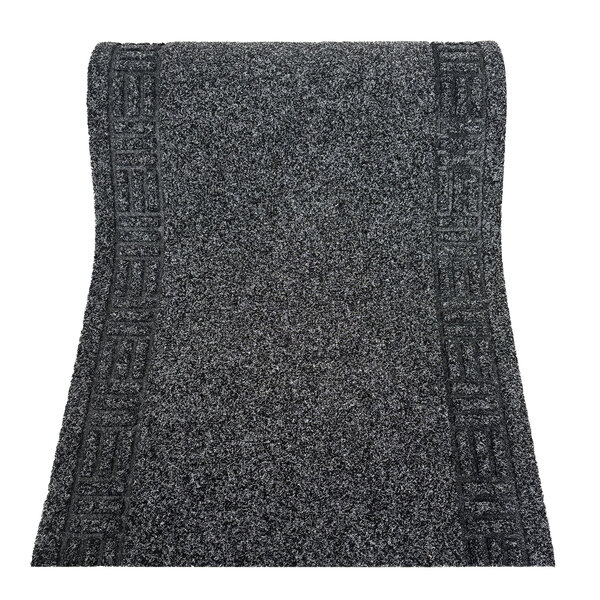 JYG MONACO Antraciet - donker grijs - Naaldvilt Keukenloper tapijt. anti-slip. Voor bescherming van vloeren. Sleutel rand. - breedte 66cm