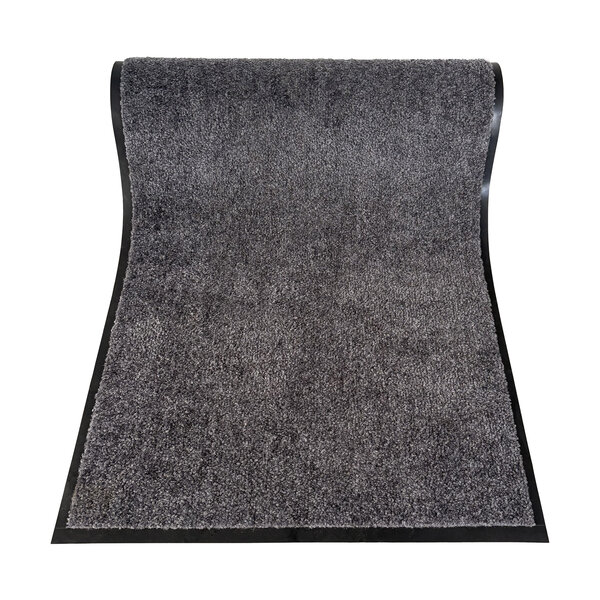 Cleanwash grijs 90cm breed - deurmat 4 zijden afwerking - Droogloop - Schoonloop loper - of Maatwerk