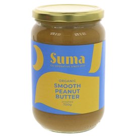 Suma Suma Wholefoods Organic Smooth Peanut Butter 700g