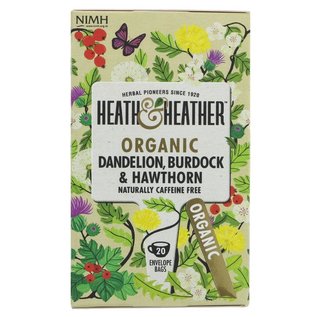 Heath & Heather Heath & Heather Organic Dandelion, Burdock & Hawthorn Tea 20 bags