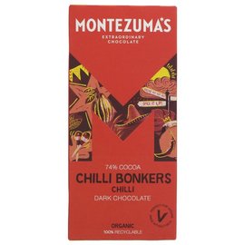Montezuma's Chilli Bonkers Organic 74% Dark Chocolate with Chilli 90g