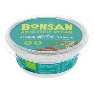 Bonsan Bonsan Organic Vegan Almond Spread Wild Garlic 125g