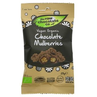 The Raw Chocolate Co The Raw Chocolate Co Organic Raw Chocolate Covered Mulberries 28g