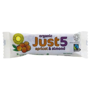 Tropical Wholefoods Tropical Wholefoods Organic Just 5 Apricot & Almond Bar 40g