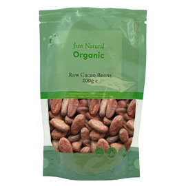 Just Natural Just Natural Organic Cacao Beans Raw 200g