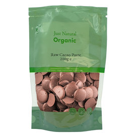 Just Natural Just Natural Organic Cacao Paste Raw 200g