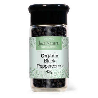 Just Natural Just Natural Organic Peppercorns Black 42g