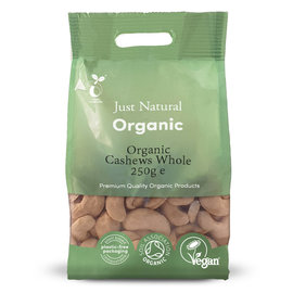 Just Natural Just Natural Organic Cashews Whole 250g