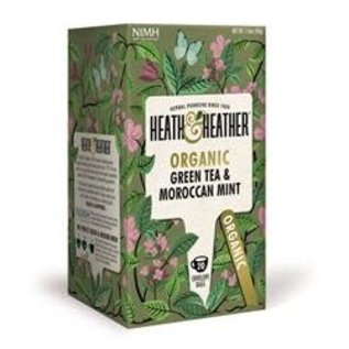 Heath & Heather Heath & Heather Organic Green Tea & Moroccan Mint 20 bags