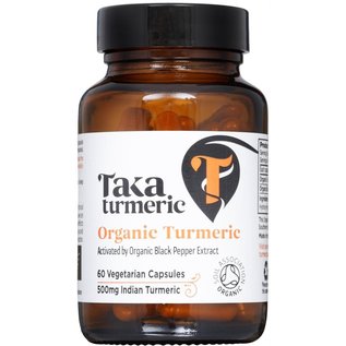 Taka Taka Turmeric Organic Black Pepper & Turmeric Capsules 60 Caps