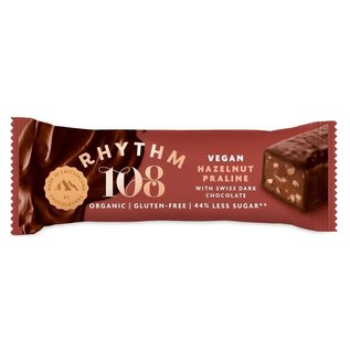 Rhythm 108 Organic Hazelnut Praline Swiss Chocolate Bar 33g