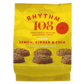 Rhythm 108 Rhythm 108 Organic Lemon Ginger Chia Biscuits 135g