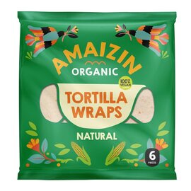 Amaizin Amaizin Organic White Wheat Flour Tortilla Wraps 240g