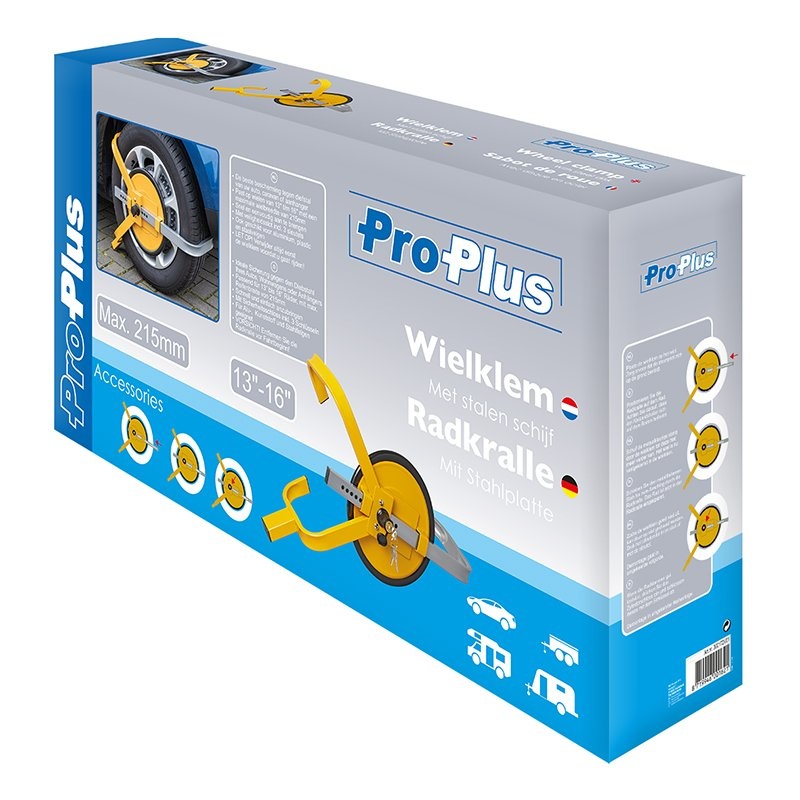 Wielklem 13 - 16 inch met stalen schijf