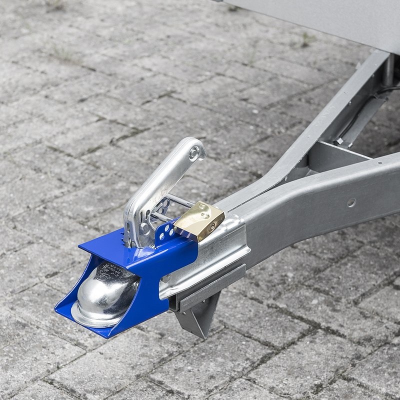 Koppelingsslot met hangslot blauw