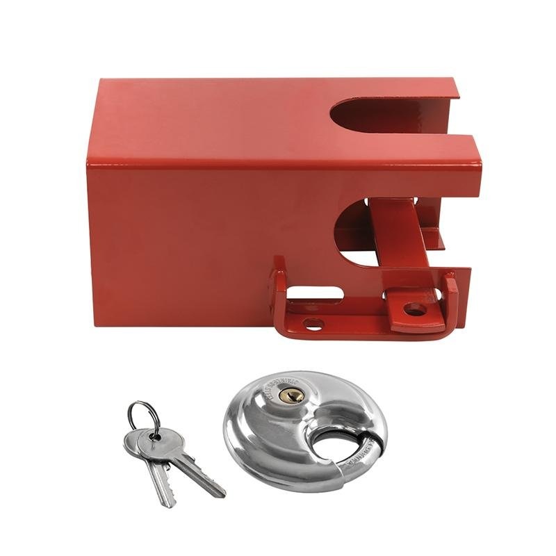 Koppelingsslot 110x110mm rood met discusslot