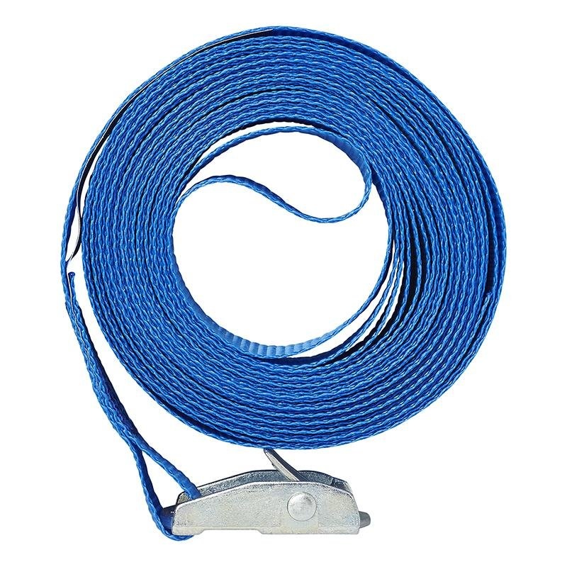 Spanband blauw met snelsluiting 5 meter