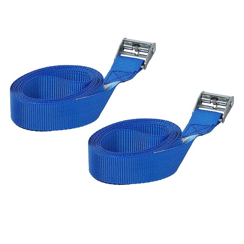 Spanband blauw met snelsluiting 2x2,5 meter