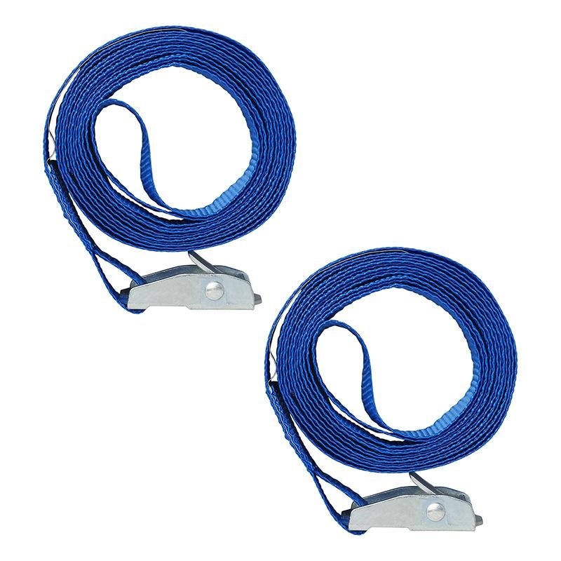 Spanband blauw met snelsluiting 2x2,5 meter