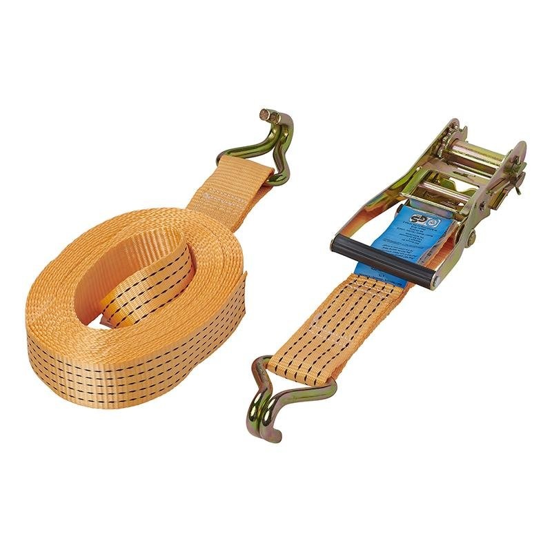 Spanband met ratel + 2 haken 8 meter 2500kg