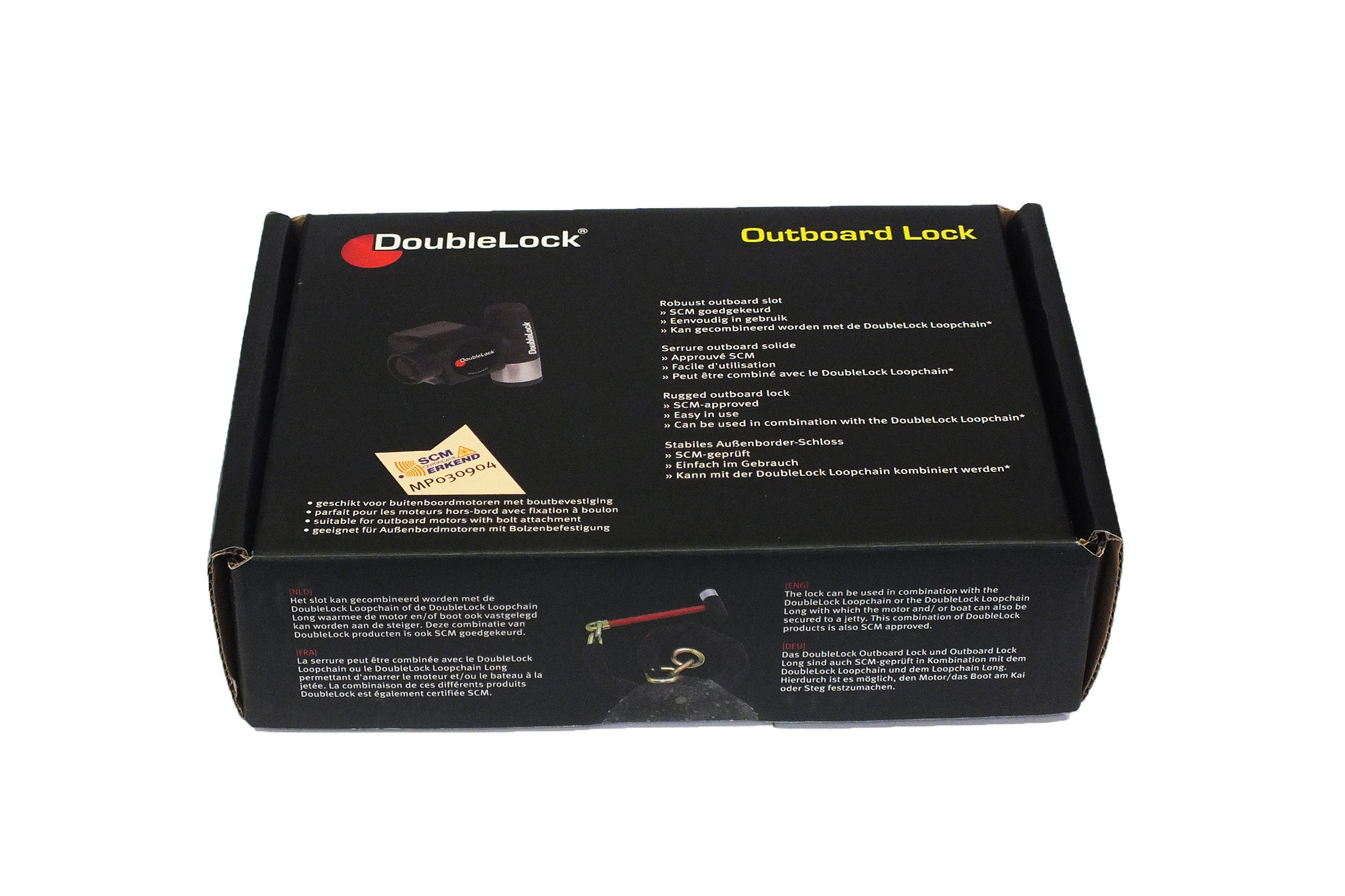 Buitenboordmotorslot knevelbevestiging lang SCM